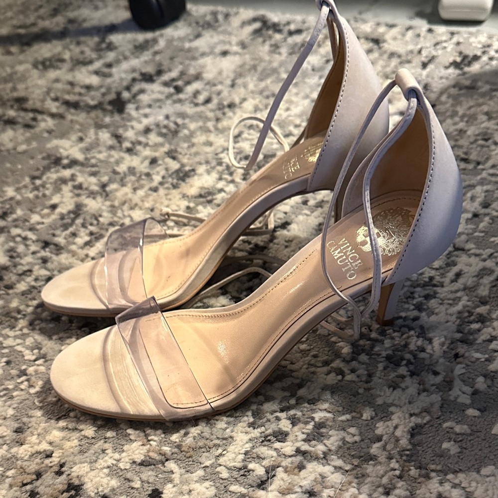 NWT Vince Camuto Ankle Tie Heels